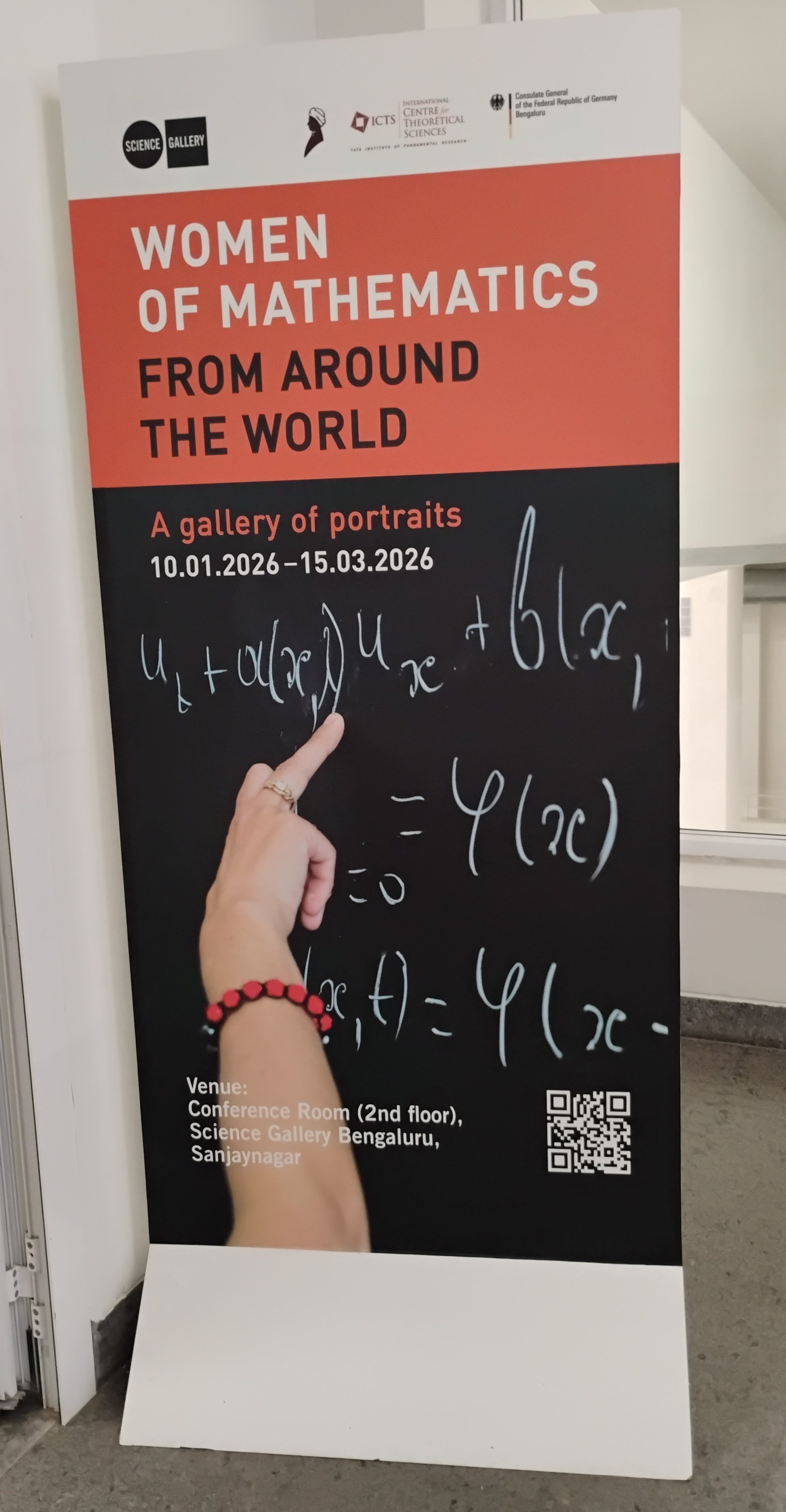 Poster for the Women of Mathematics exhibition.